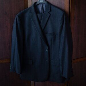 Jos A. Banks Black Tailored Traveler Suit 52R 47W